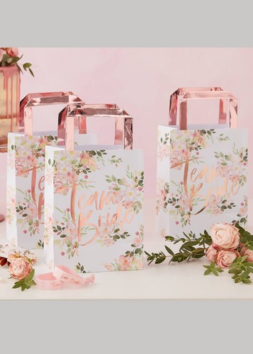 Rose gold floral - gold, bride