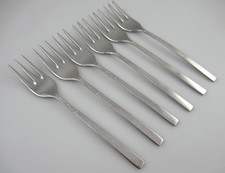 6 Cocktail Forks LOVE STORY