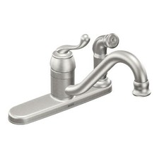 MOEN Muirfield CA87524SRS Single Handle Deck-Mount Kitchen Faucet with Sprayer