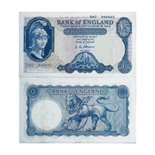 1957 BANK OF ENGLAND 5 OLD