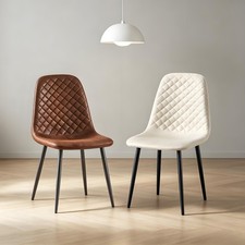 6pcs dining chairs faux - chairs,