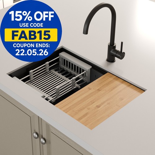 Black kitchen sink - black, bowl