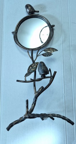 Bronze round adjustable table - bronze,