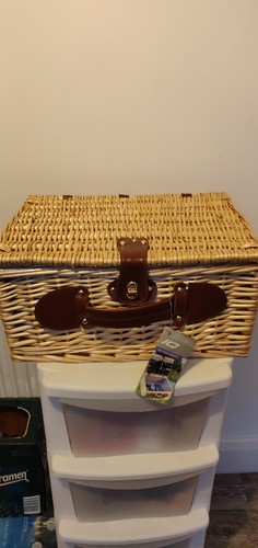Picnic wicker basket 4pcs - basket,