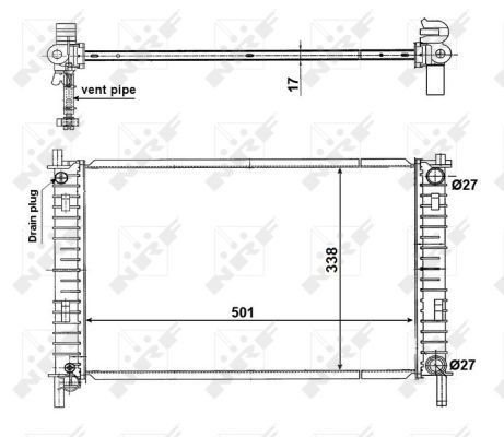 Nrf radiator for ford - for, fiesta