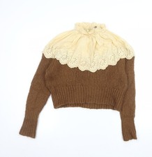 Zara Women Brown Chunky-Knit