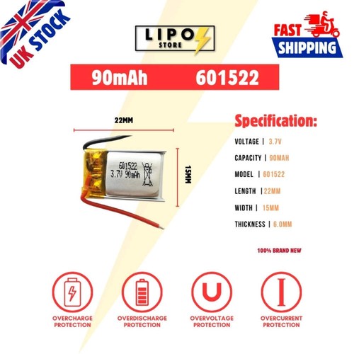 601522 90mah lipo - ⚡,