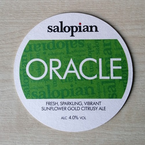 Oracle beer mat salopian - oracle,