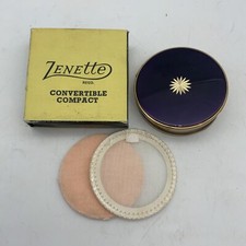 Vintage Powder Compact Zenette Convertible England Unused Boxed 1950s