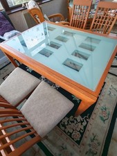 Dining Table and 4 Chairs Set