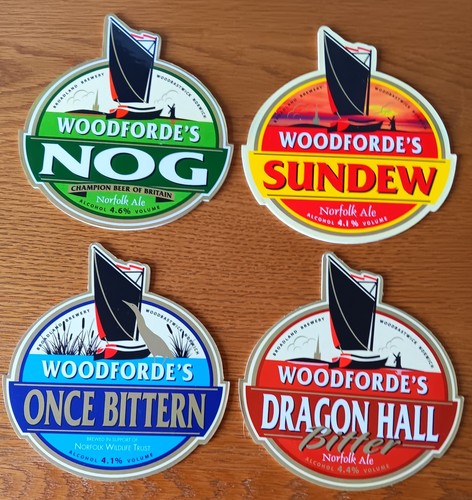 Pump clips woodforde - pump, woodforde's
