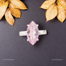 925 Solid Silver Marquise Cut