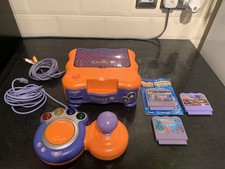 VTECH V Smile Kids Tv Learning System Console with 3 games  1 Controller 