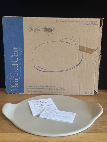Pampered chef pizza stone - chef,
