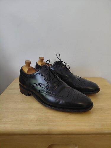 Loake black brogues - black, 9