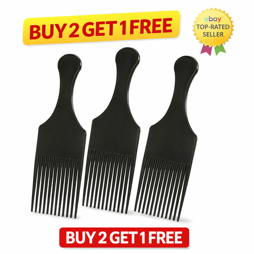 Afro hair pick comb - afro, wide