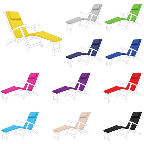 Outdoor steamer chair - steamer, cushion