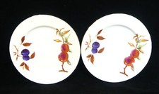 Set Of 2 Vintage Royal Worcester 'Evesham' Gold Edge Dinner Plates