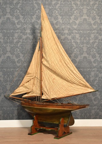 Large 19th century gaff rigged - gaff,