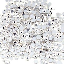 400pcs Small Sizes mixed Glass Rhinestones ss4 - ss12 Clear Iridescent Nail Art