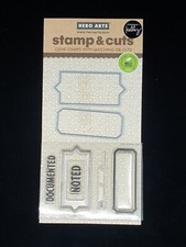 Documented (labels) Stamp & Cut set from Hero Arts by Kelly Purkey