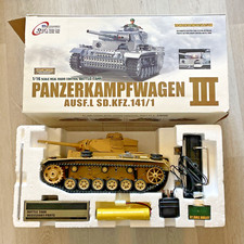Henglong Panzer III AUSF.L RC Tank 1/16 | SD.KFZ.141/1 | Metal RTR Boxed Unused