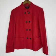 Talbots Coat Womens 14P Red