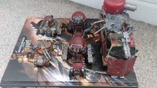 Warhammer 40k Ork Battlewagon Kitbash With Custom Grot Tanks And Buggies