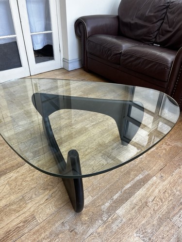 Glass top coffee table black - glass,