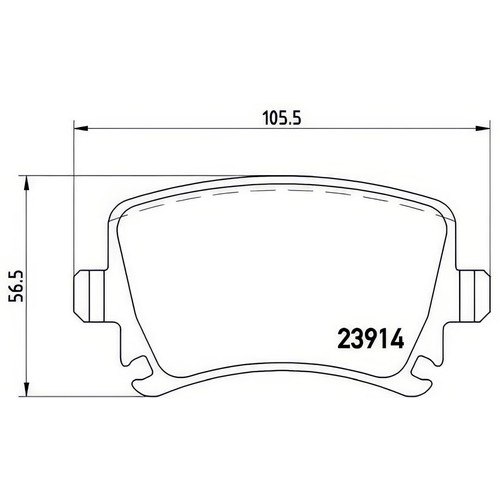 Brembo p85073 brake pad set - p85073,