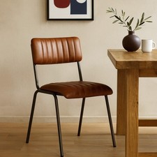 Diner Dining Chair Tan Ribbed