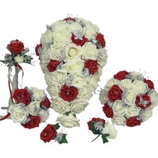 Wedding bouquets red butterfly - wedding,