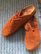 Suede Birkenstock Mules From Toast Size 5