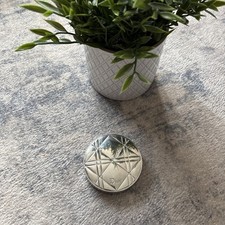 Silver Dior Travel Makeup Mirror Compact