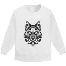 'Tribal Wolf' Kid's Sweatshirt