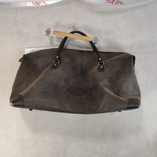 Footjoy Bag Holdall Golf Golfing Brown Leather Trims Vintage Retro 90s Big Size