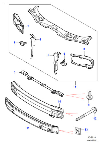 Jaguar genuine insert fornt - insert,