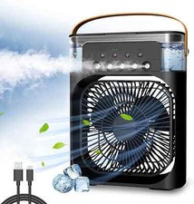 3 in 1 Fan Air Conditioner Water Air Cooler LED Lights Air Cooling Fan - RANDOM