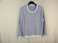 Per Una M&S Ladies casual top jumper size 22 white mix long sleeve knit cotton