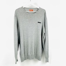Kickers Grey Jumper Size L Chest 46” Vintage  90s Y2k Knit 