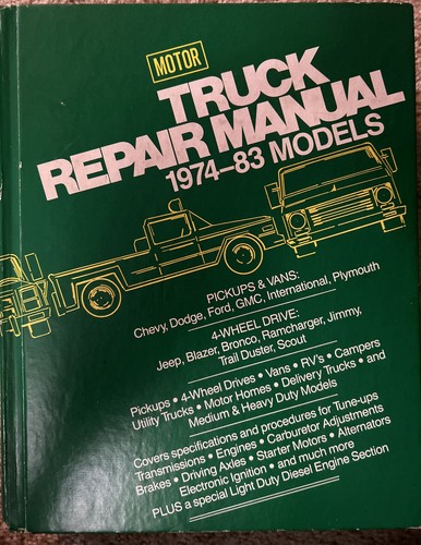 Motor truck repair manual - motor,