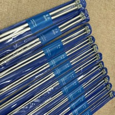 22pcs/11Pair 25cm Stainless Steel Single Pointed Knitting Needles 2mm-8mm