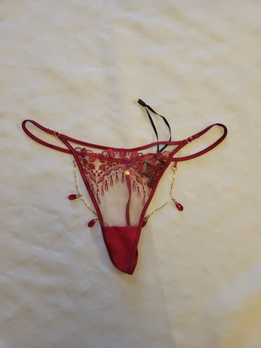 Honey birdette red ruby thong - red,