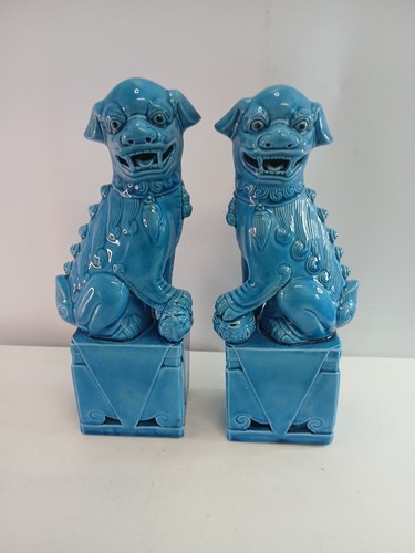 Vintage pair foo dog - pair, set