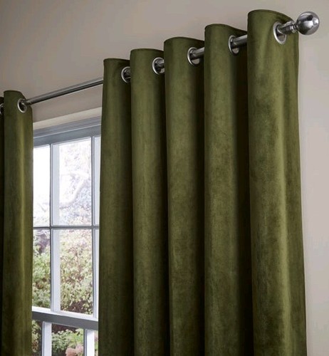Dunelm lux velour eyelet - lux,