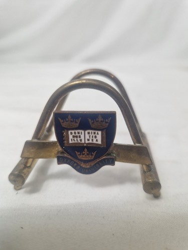 Oxford university brass - university, letter