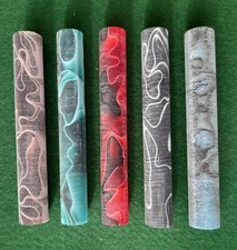 ACRYLIC PEN BLANKS X 5  18mm x