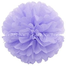 Lilac Tissue Paper Pompoms