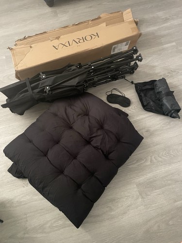 Camping bed with mattress - bed,