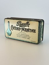 Vintage Pascall Crème de Menthe Tin – Sweet Advertising, London c.1940s–50s